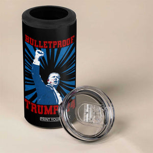 Strong Trump 2024 4 in 1 Can Cooler Tumbler Bulletproof Raised Fist Not Today President 45 47 TB02 Print Your Wear