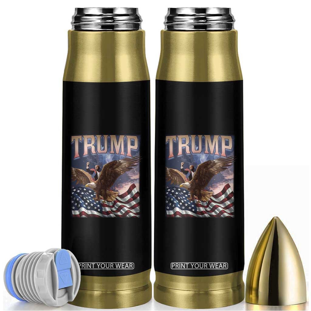 Trump Bullet Tumbler American Eagle US Flag TB02 Black Print Your Wear