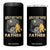 Funny Bigfoot Dad 4 in 1 Can Cooler Tumbler World's Best Farter I Mean Father TB02 One Size: 16 oz Black Print Your Wear