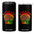 Dope Black Dad 4 in 1 Can Cooler Tumbler Proud Afro Melanin Men Vintage Father's Day TB02 One Size: 16 oz Black Print Your Wear