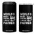 Funny Cat Dad 4 in 1 Can Cooler Tumbler World's Best Farter I Mean Father Mean Cats TB02 One Size: 16 oz Black Print Your Wear