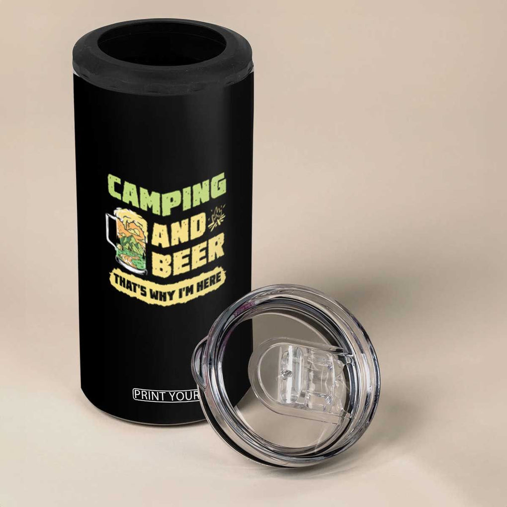 Camping Dad 4 in 1 Can Cooler Tumbler World's Best Dadventure Outdoor Nature Lovers TB02 Print Your Wear