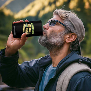 Camping Dad 4 in 1 Can Cooler Tumbler World's Best Dadventure Outdoor Nature Lovers TB02 Print Your Wear