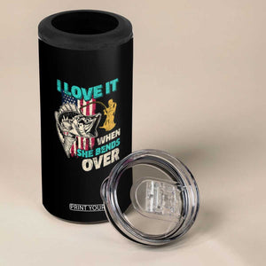 Funny Fishing 4 in 1 Can Cooler Tumbler I Love It When She Bends Over Fisherman Fishing Rod TB02 Print Your Wear