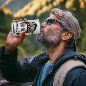 Funny Mom Life 4 in 1 Can Cooler Tumbler Mama Mommy Mom Bruh Leopard Messy Bun TB02 Print Your Wear