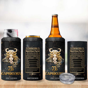 Capricorn Zodiac 4 in 1 Can Cooler Tumbler Celestial Constellation Astrology Horoscope Galaxy TB02 Print Your Wear