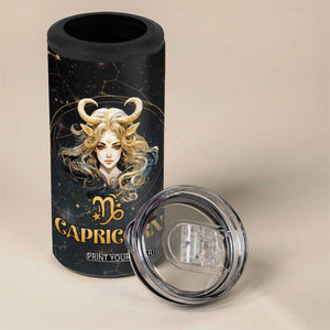 Capricorn Zodiac 4 in 1 Can Cooler Tumbler Celestial Constellation Astrology Horoscope Galaxy TB02 Print Your Wear