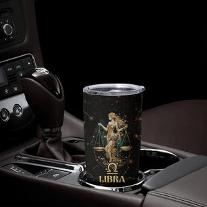 Libra Zodiac Tumbler Cup Celestial Constellation Astrology Horoscope Galaxy TB02 Printyourwear