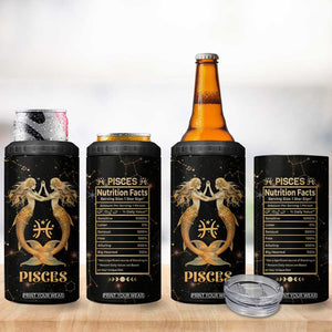 Pisces Zodiac 4 in 1 Can Cooler Tumbler Celestial Constellation Astrology Horoscope Galaxy TB02 Print Your Wear