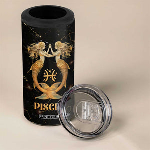 Pisces Zodiac 4 in 1 Can Cooler Tumbler Celestial Constellation Astrology Horoscope Galaxy TB02 Print Your Wear