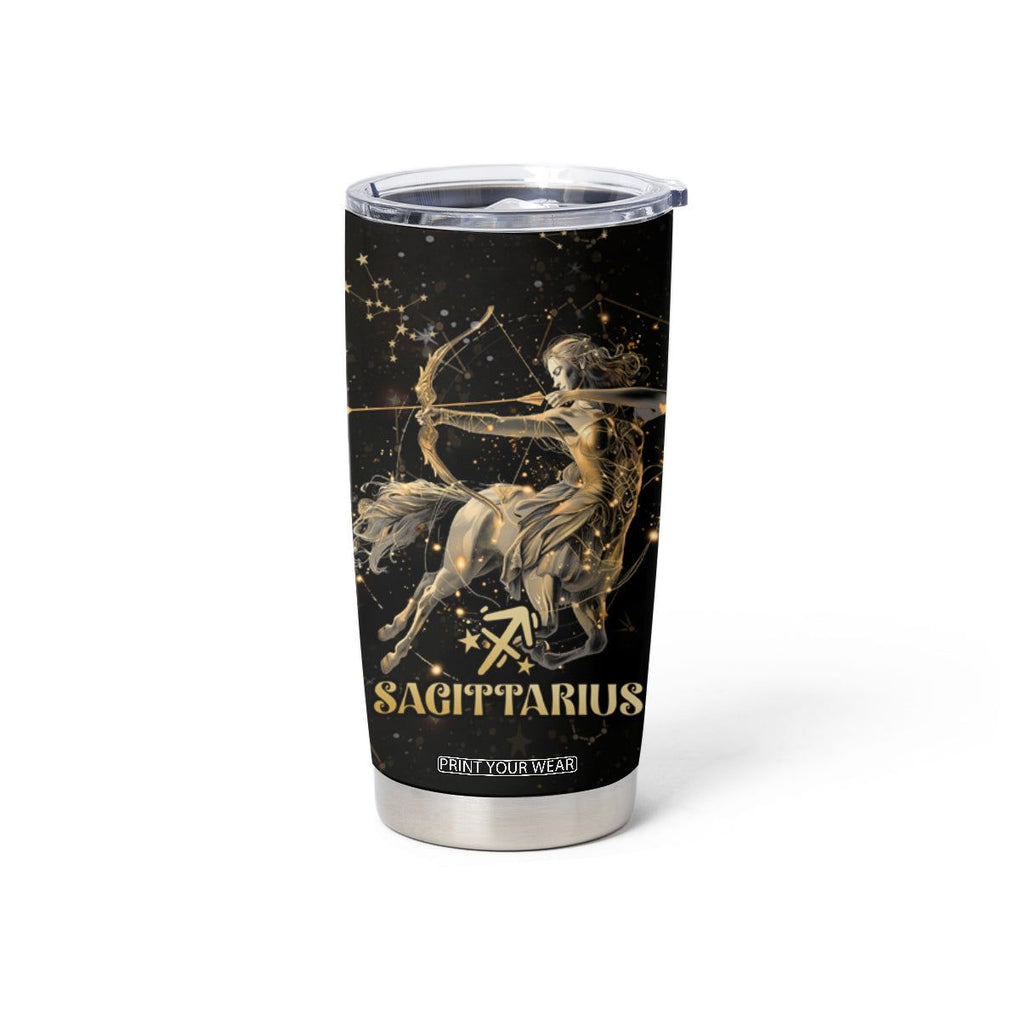 Sagittarius Zodiac Tumbler Cup Celestial Constellation Astrology Horoscope Galaxy TB02 Printyourwear