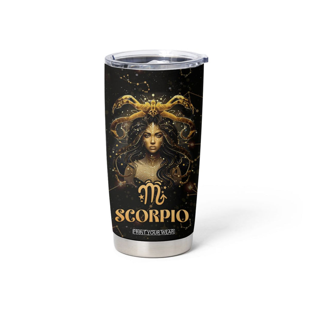 Scorpio Zodiac Tumbler Cup Celestial Constellation Astrology Horoscope Galaxy TB02 Printyourwear