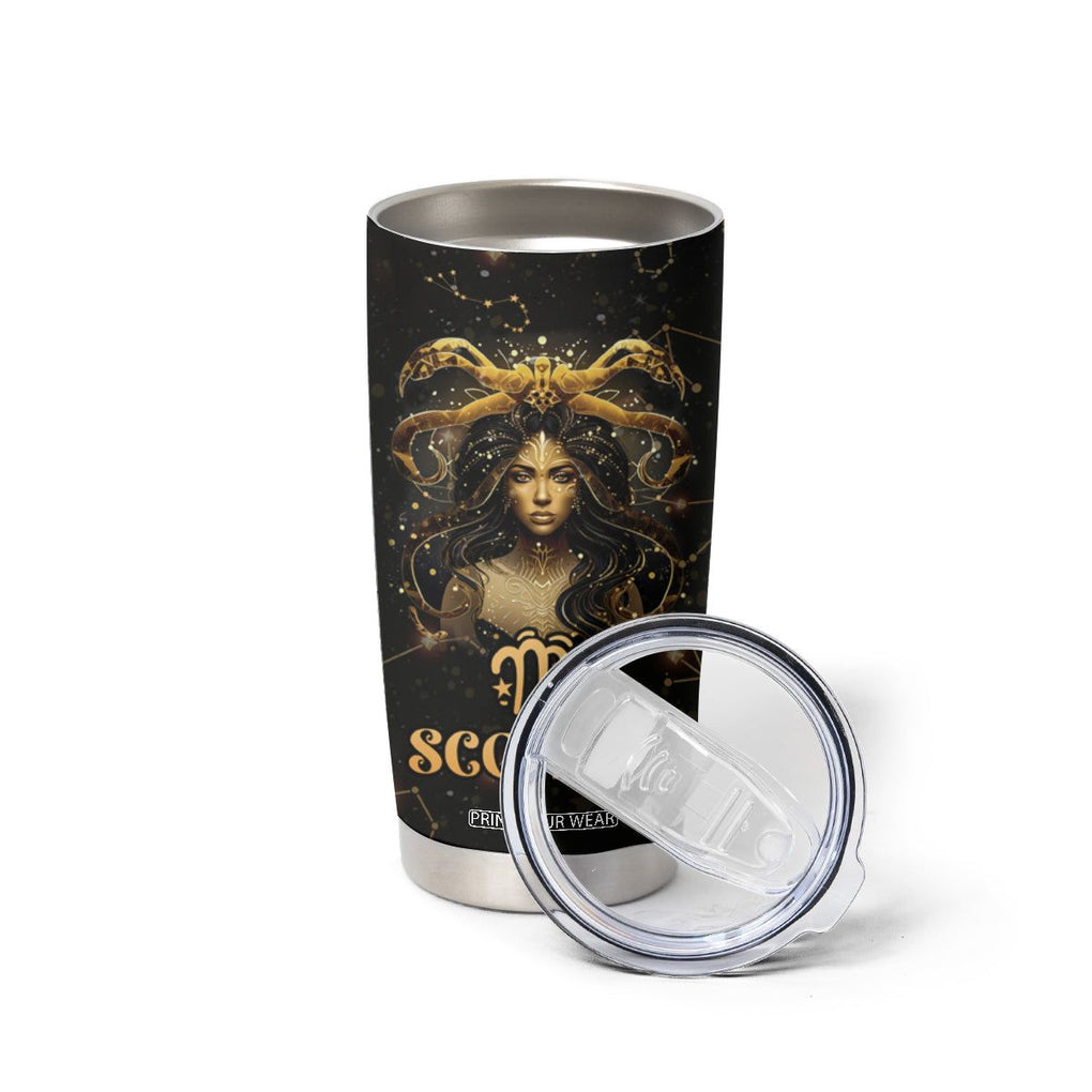 Scorpio Zodiac Tumbler Cup Celestial Constellation Astrology Horoscope Galaxy TB02 Printyourwear