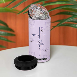 Uplifting Christian Faith 4 in 1 Can Cooler Tumbler You Are Affirmations Motivational Bible Verse TB02 Print Your Wear