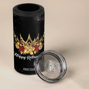 Funny Retirement 4 in 1 Can Cooler Tumbler A Wise Women Once Said I'm Outta Here And She Lived Happily Ever After TB09 Print Your Wear