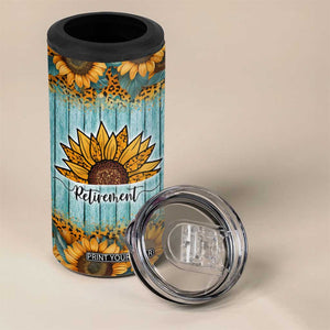 Funny Retirement Gifts For Women 4 in 1 Can Cooler Tumbler Retired Every Hour Is A Happy Hour TB09 Print Your Wear