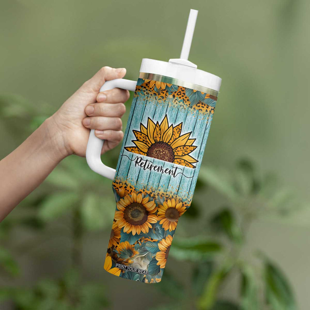 Funny Retirement Gifts For Women Tumbler With Handle Retired Every Hour Is A Happy Hour TB09 Print Your Wear