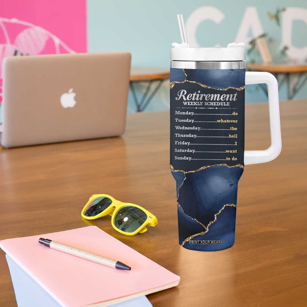 The Legend Has Retired Tumbler With Handle Do Whatever The Hell You Want To Do Retirement Gifts TB09 Print Your Wear