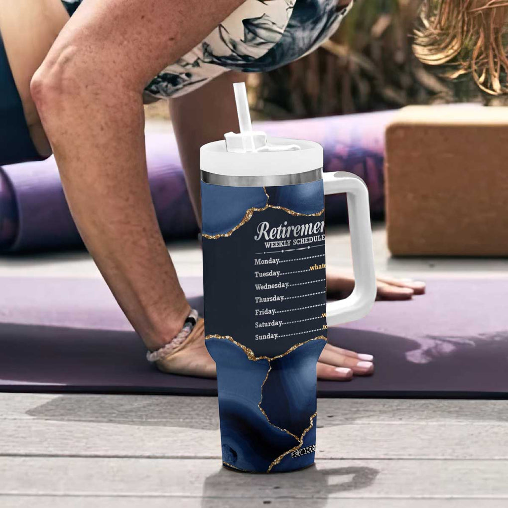 The Legend Has Retired Tumbler With Handle Do Whatever The Hell You Want To Do Retirement Gifts TB09 Print Your Wear