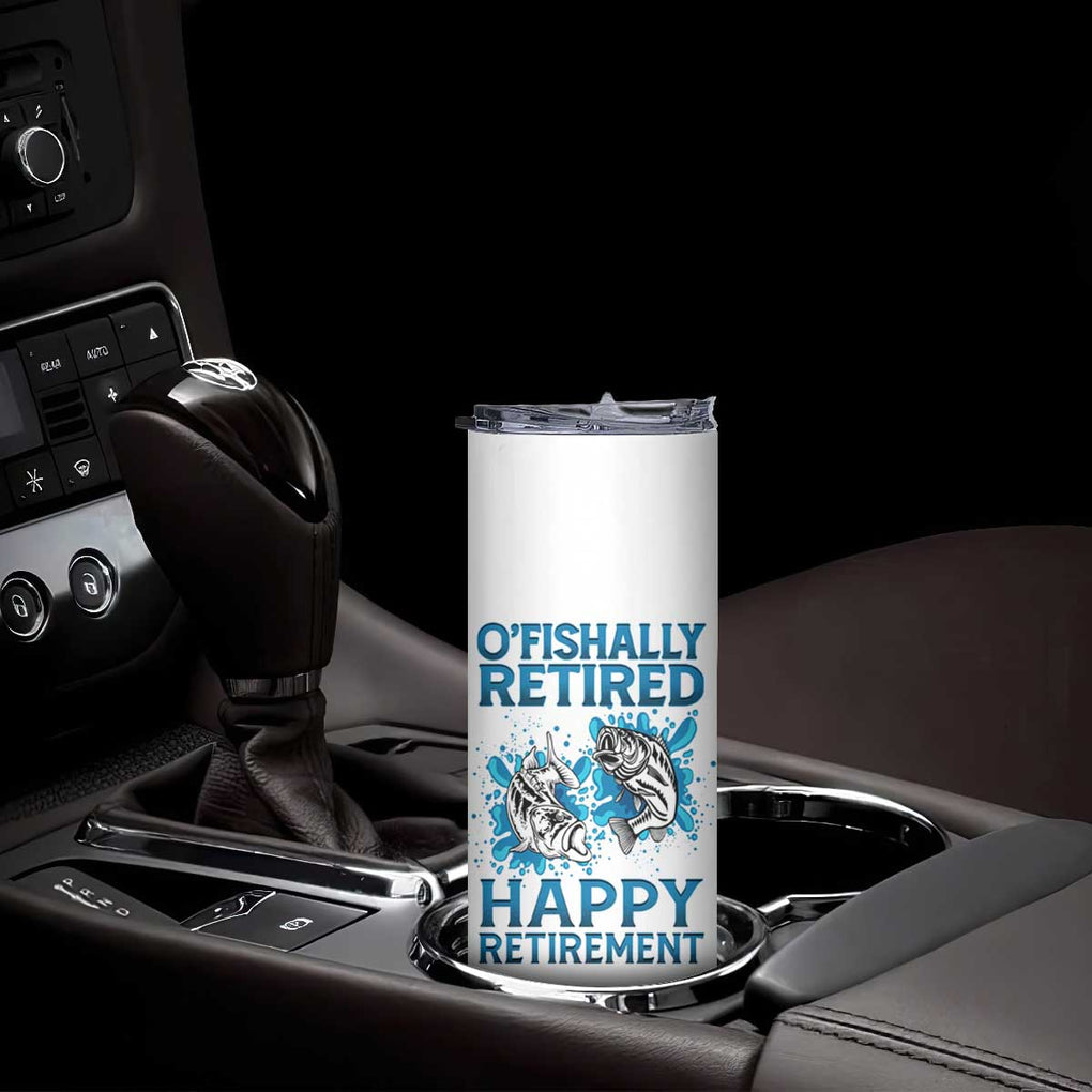 Fishing Gifts For Men Retirement Skinny Tumbler O'fishally Retired Fisherman TB09 Print Your Wear