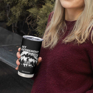 Retirement Gifts For Men Tumbler Cup My Retirement Plan Bicycle Biker Living The Bike Life TB09 Print Your Wear