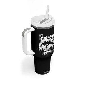 Retirement Gifts For Men Tumbler With Handle My Retirement Plan Bicycle Biker Living The Bike Life TB09 Print Your Wear