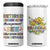 Funny Grandma Retirement 4 in 1 Can Cooler Tumbler Retired Under New Management See Grandkids For Details TB09 One Size: 16 oz White Print Your Wear