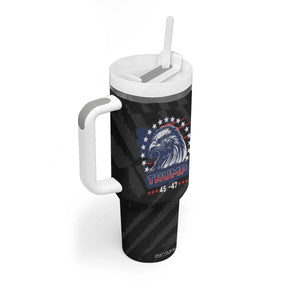 Trump 45 47 Tumbler With Handle Patriotic American Eagle TB09 Print Your Wear