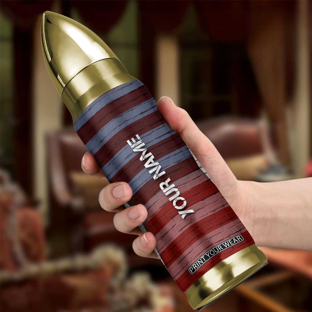 Personalized Eagle American Flag Bullet Tumbler Custom Name Patriotic Gifts For Men TB09 Print Your Wear