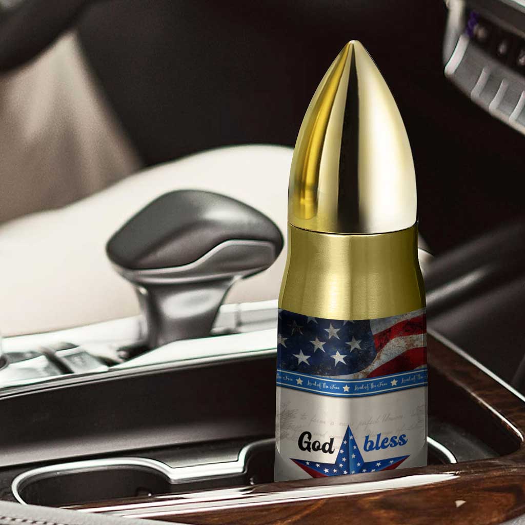 American Patriot Christian Bullet Tumbler God Bless America TB09 Print Your Wear