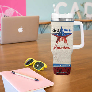 American Patriot Christian Tumbler With Handle God Bless America TB09 Print Your Wear