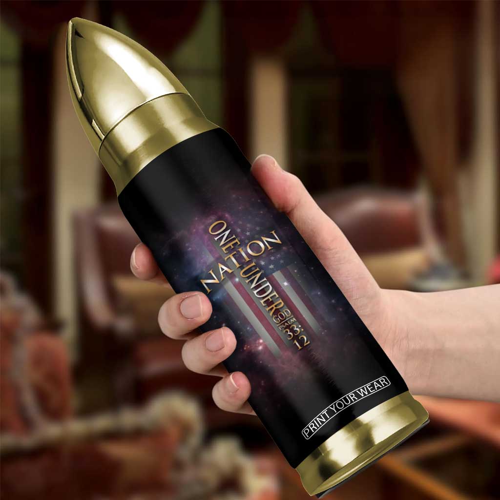 American Patriot Christian Bullet Tumbler One Nation Under God TB09 Print Your Wear