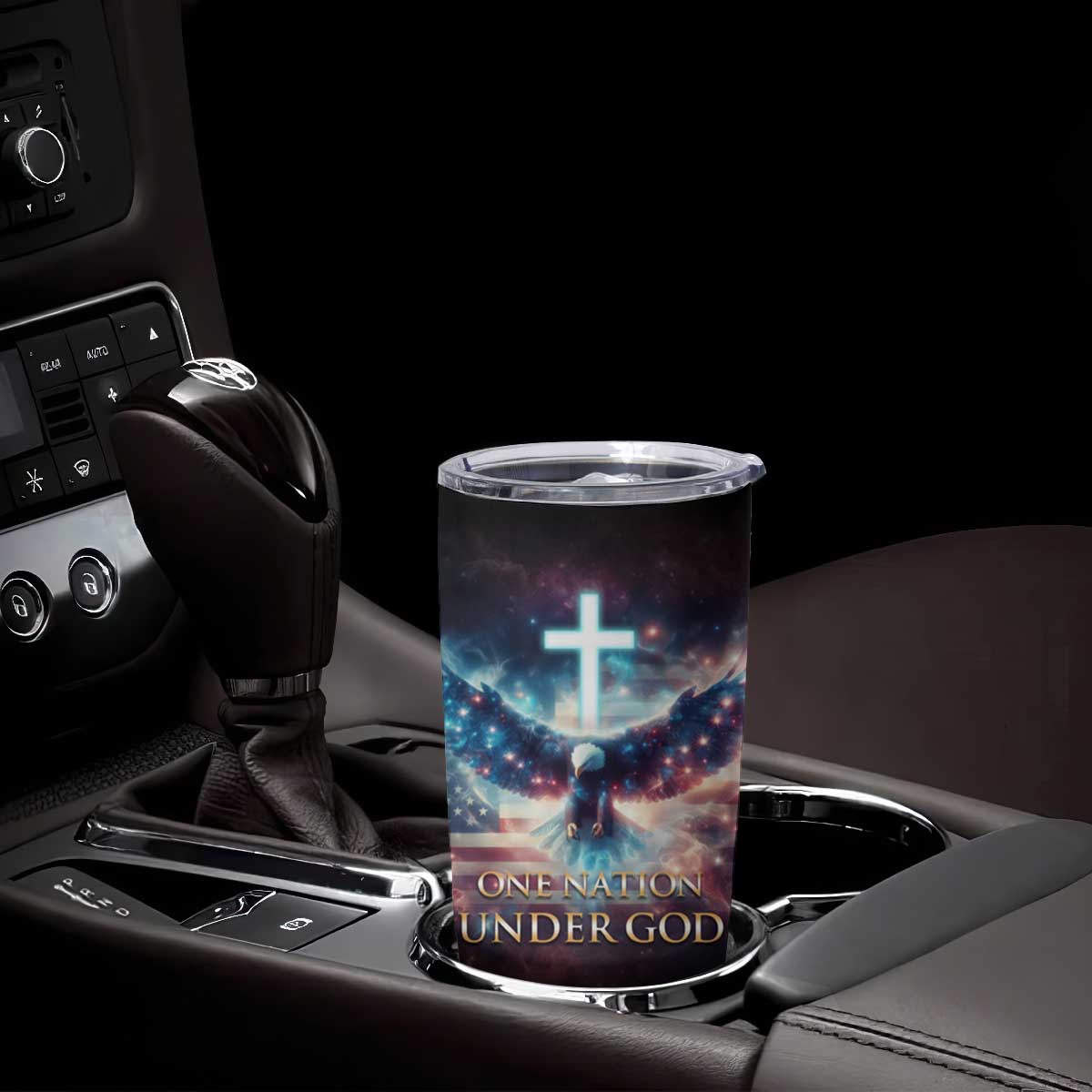 American Patriot Christian Tumbler Cup One Nation Under God TB09 Print Your Wear