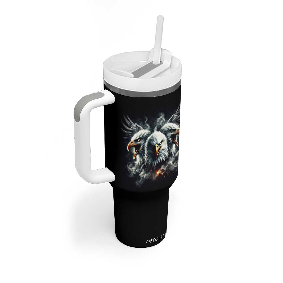 American Patriot Tumbler With Handle Home Of The Free Because Of The Brave TB09 Print Your Wear