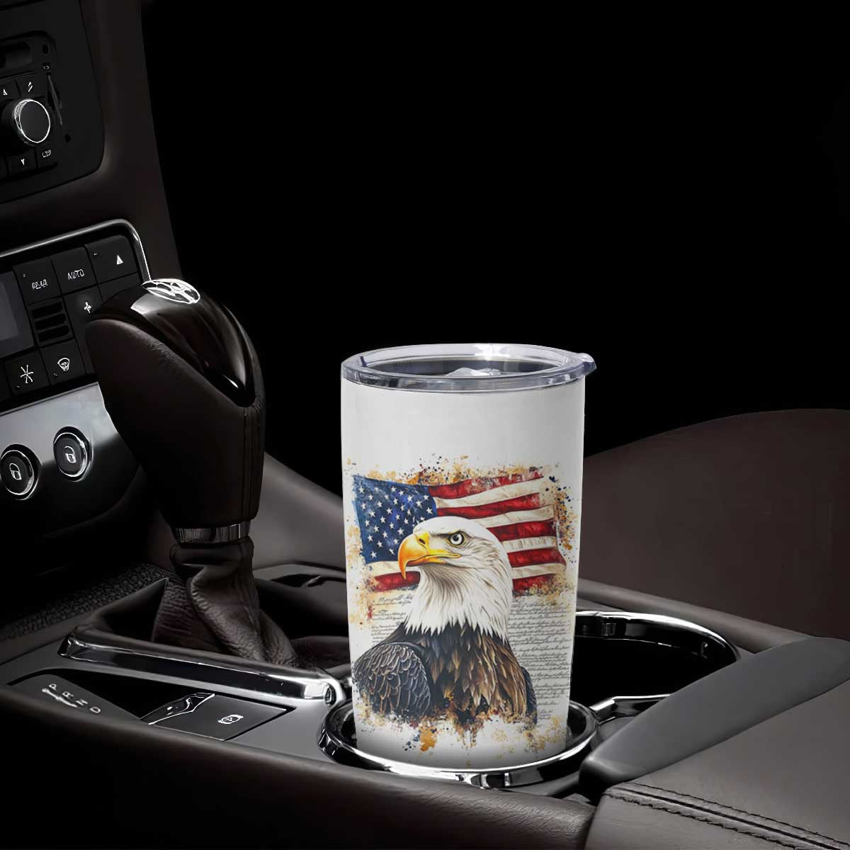 American Patriot Tumbler Cup Land Of The Free Because Of The Brave TB09 Print Your Wear