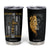American Patriot Christian Tumbler Cup Stand For the Flag Kneel For the Cross Lion TB09 Black Print Your Wear