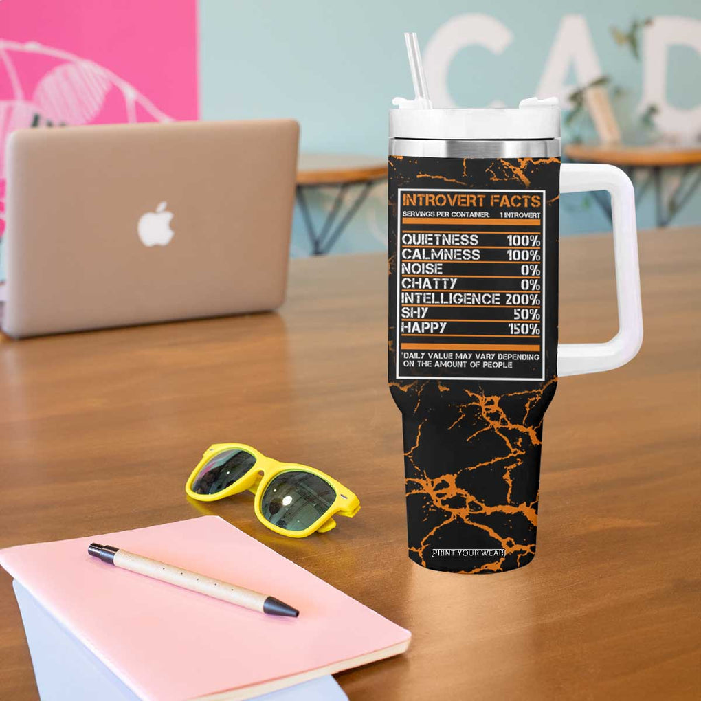 Funny Introvert Tumbler With Handle I Came I Saw I Had Anxiety So I Left TB09 Print Your Wear