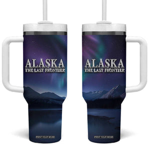 Alaska Aurora Tumbler With Handle The Last Frontier Bear Home TB09 One Size: 40 oz Aurora Print Your Wear