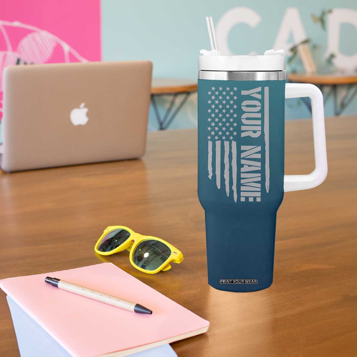 Personalized Retirement Gifts Tumbler With Handle Custom Name Fucking Quitter Mean Happy Retirement 2025 TB09 Print Your Wear