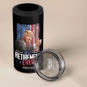 Funny Retired Gifts for Men 4 in 1 Can Cooler Tumbler Trump Best Retirement Ever TB09 Print Your Wear