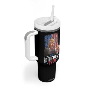 Funny Retired Gifts for Men Tumbler With Handle Trump Best Retirement Ever TB09 Print Your Wear