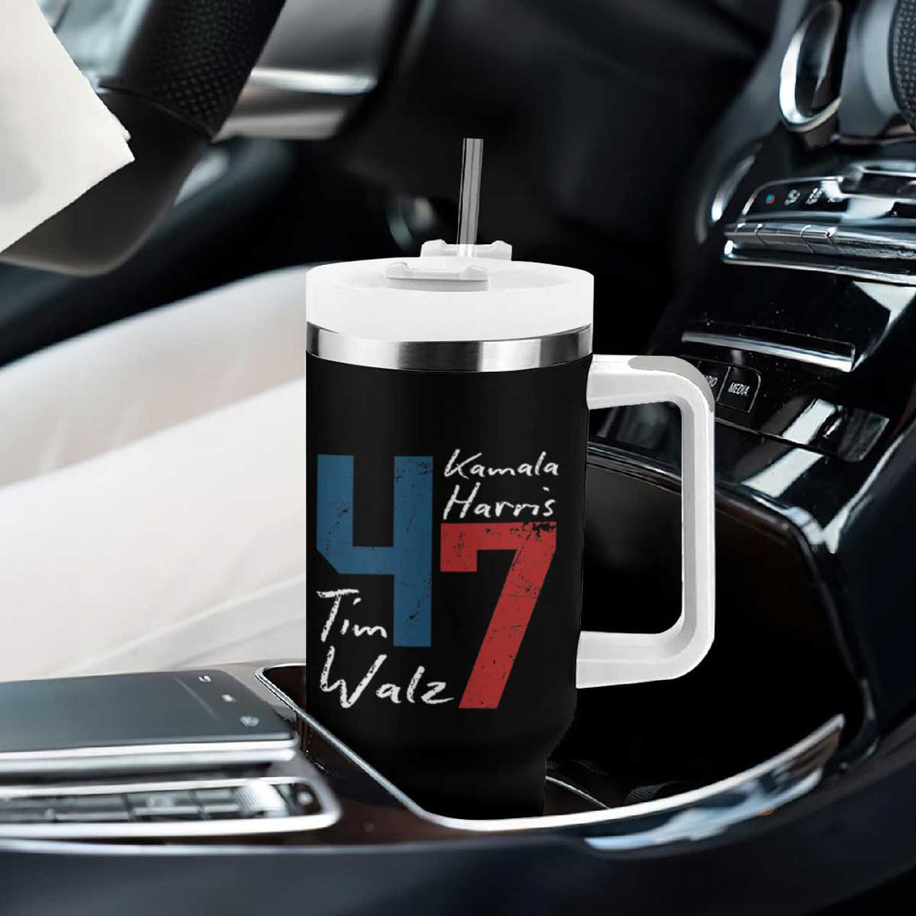 Harris Walz 2024 Tumbler With Handle Kamala Support US President 47 TB09 Print Your Wear