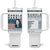 Kamala 2024 Tumbler With Handle Harris For President American Flag TB09 One Size: 40 oz White Print Your Wear