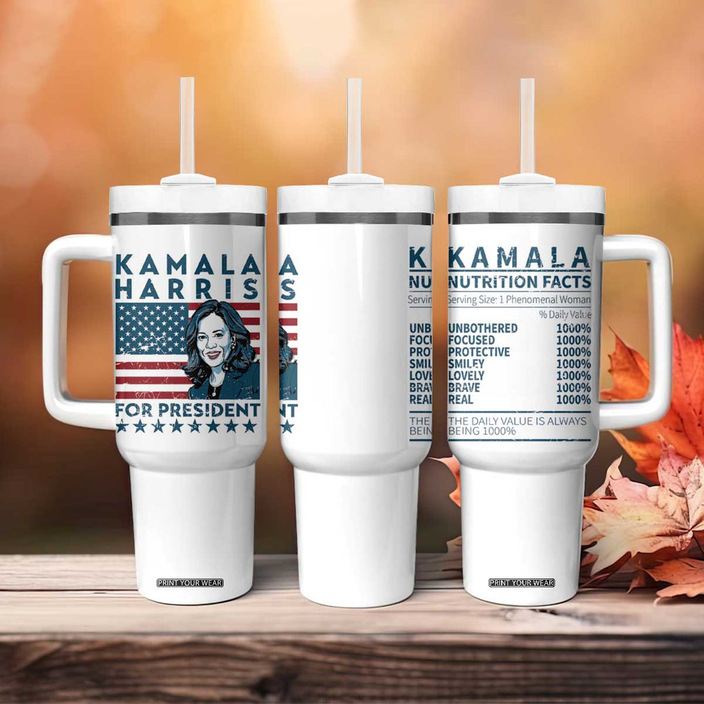 Kamala 2024 Tumbler With Handle Harris For President American Flag TB09 Print Your Wear