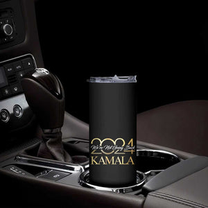 Kamala 2024 Skinny Tumbler We're Not Going Back America Flag TB09 Print Your Wear