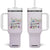 Kamala 2024 Tumbler With Handle Madam President Flower Harris Supporter TB09 One Size: 40 oz Light Purple Print Your Wear