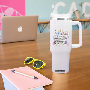Kamala 2024 Tumbler With Handle Madam President Flower Harris Supporter TB09 Print Your Wear