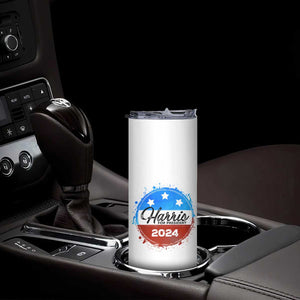 Harris For President 2024 Skinny Tumbler Kamala We Are Not Going Back TB09 Print Your Wear