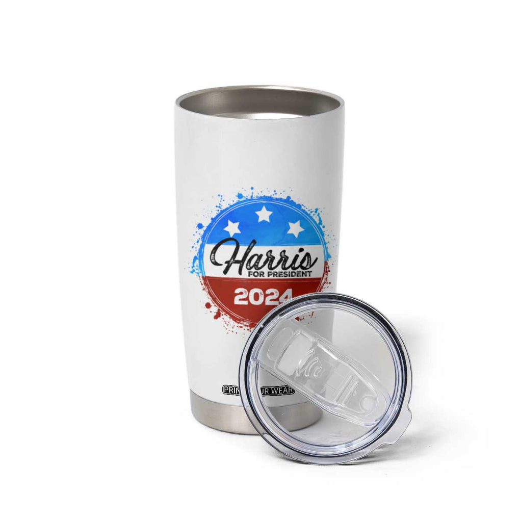 Harris For President 2024 Tumbler Cup Kamala We Are Not Going Back TB09 Print Your Wear