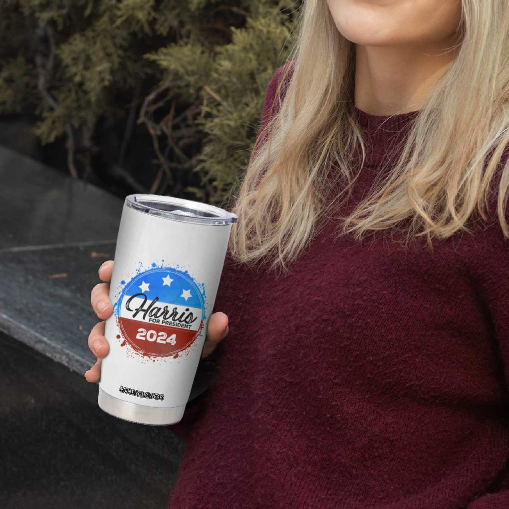 Harris For President 2024 Tumbler Cup Kamala We Are Not Going Back TB09 Print Your Wear